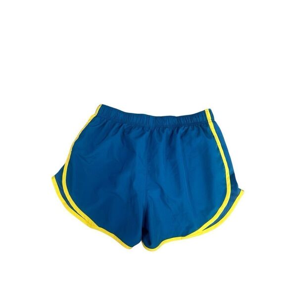 Nike Women's M 3" Dri-FIT Icon Tempo Lined Running Shorts Blue/Yellow Athletic - Picture 3 of 10